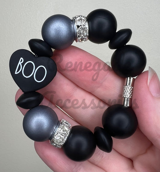 Silicone Charm - Boo Heart