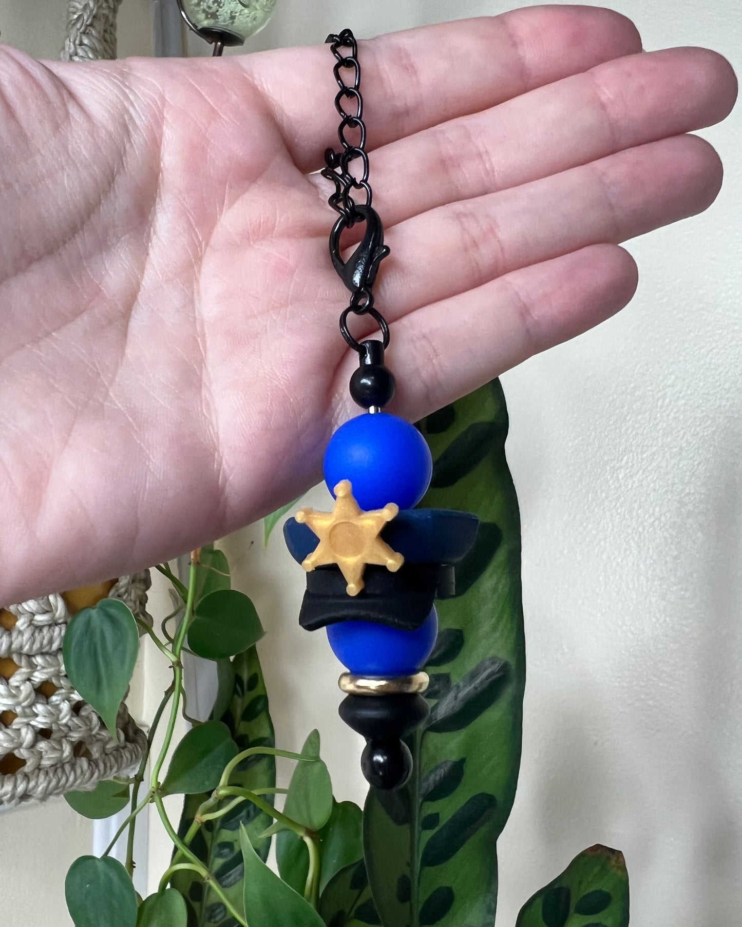 Silicone Charm - Police Hat