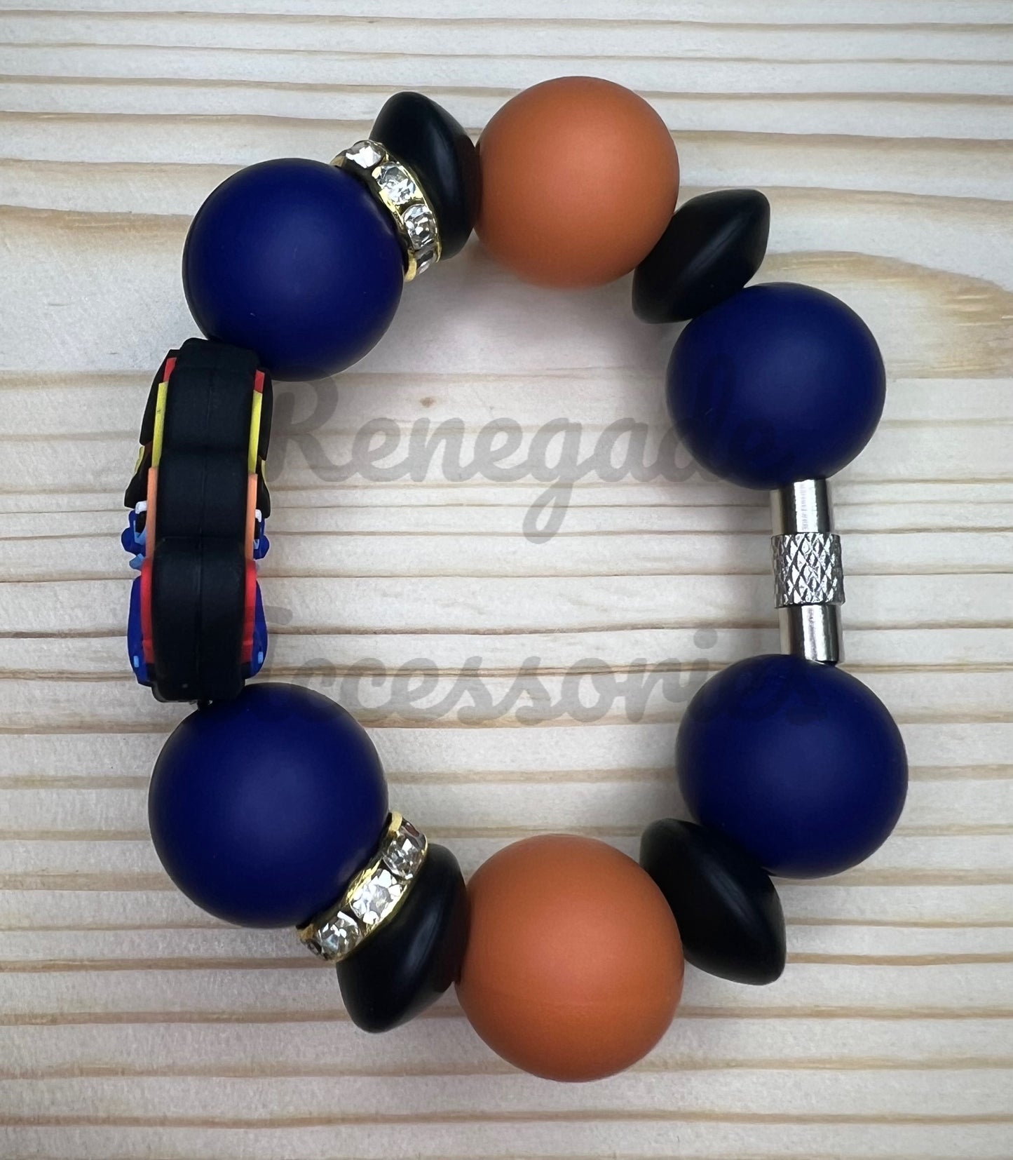 Silicone Charm - Blue Alien Turkey