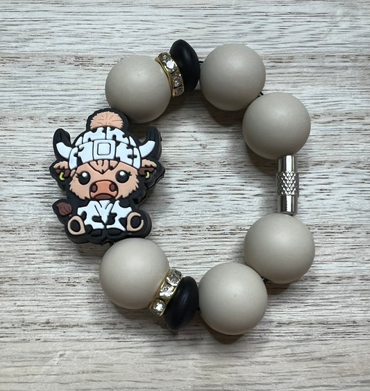 Silicone Charm - Bougie Cow