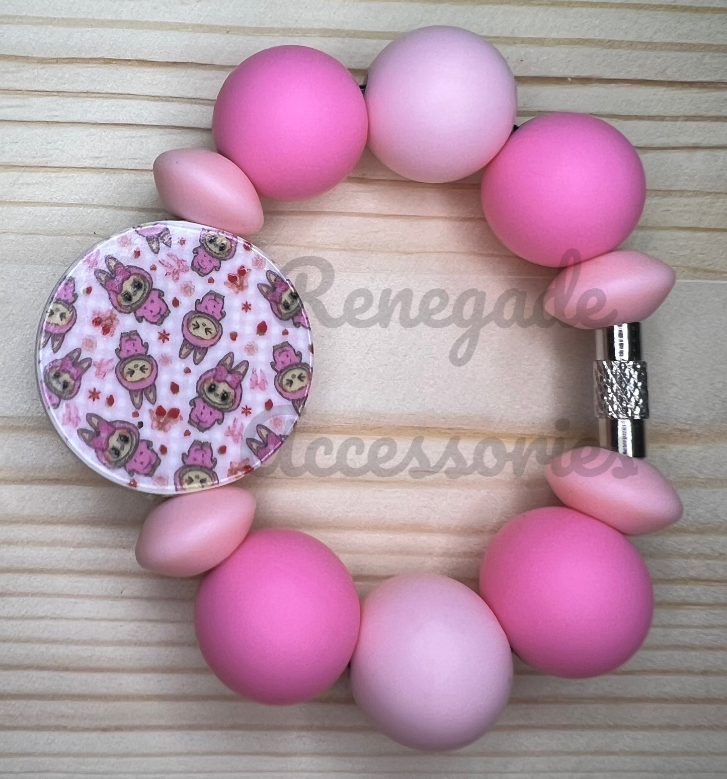 Silicone Charm - Bubu Strawberry Bows