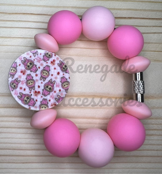 Silicone Charm - Bubu Strawberry Bows