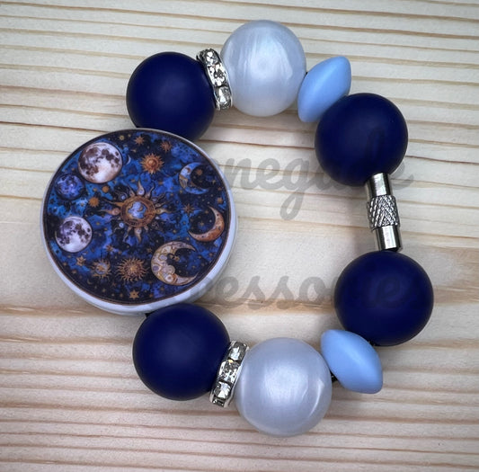 Silicone Charm - Sun & Moon