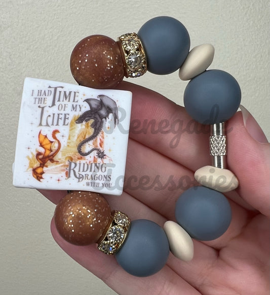 Silicone Charm - Riding Dragons With You - Books