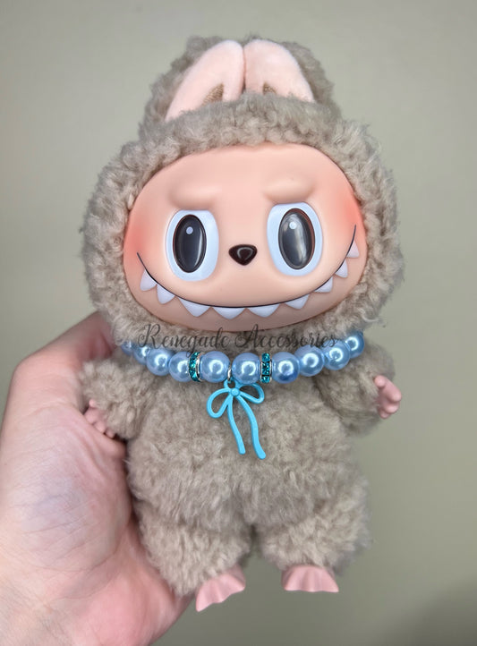 Bubu Necklace - Blue Bow/Blue