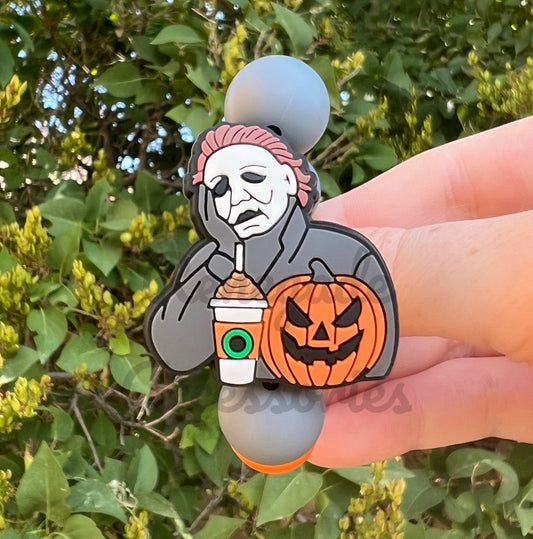Silicone Charm - Michael Pumpkin Coffee