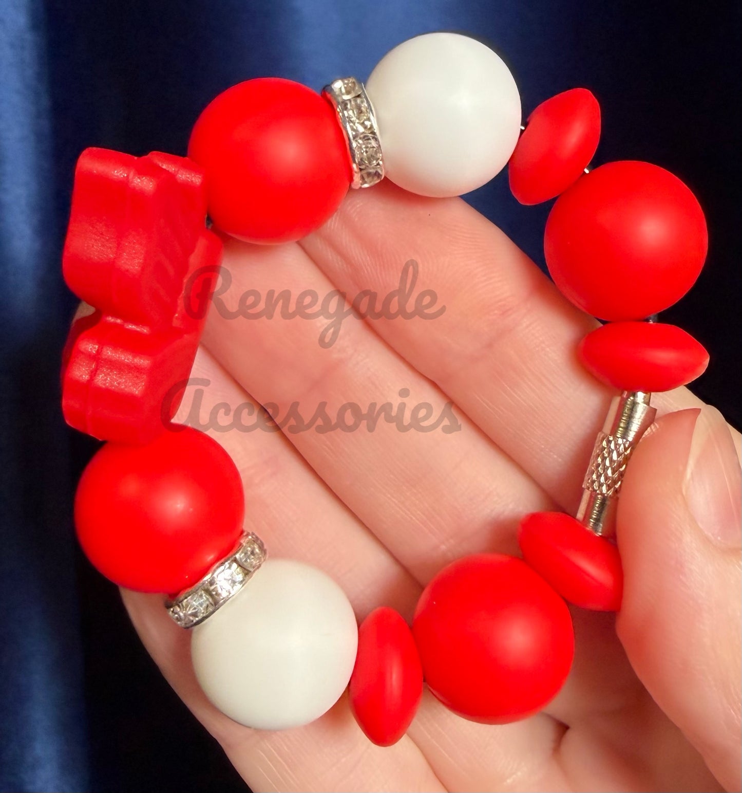 Silicone Charm - Red Butterfly - Roses Are Red/Holiday Red/Holly