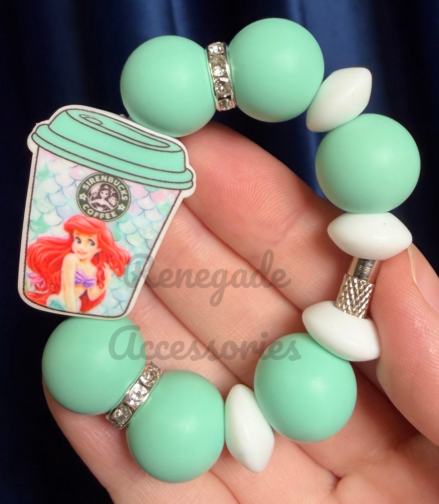 Silicone Charm - Mermaid Princess Coffee