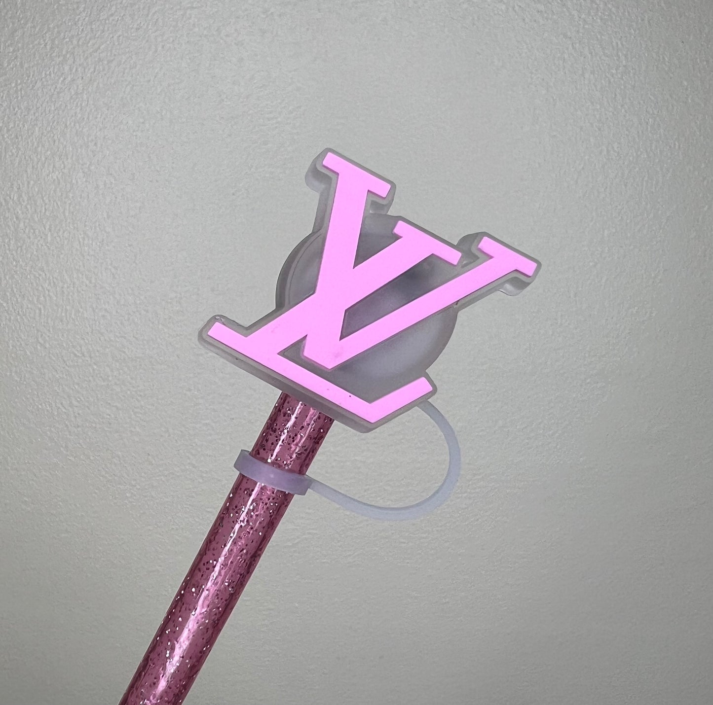 Straw Topper - LED - Luxe Pink