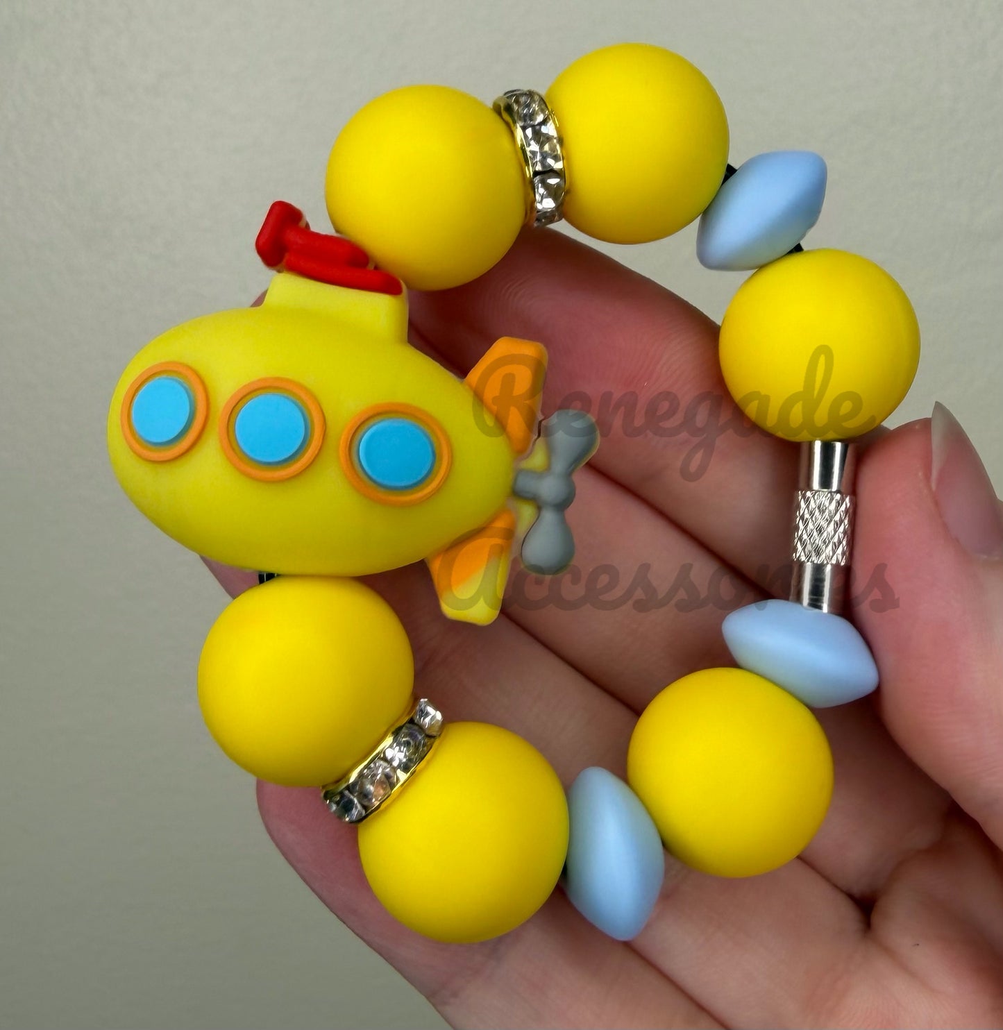 Silicone Charm - Yellow Submarine