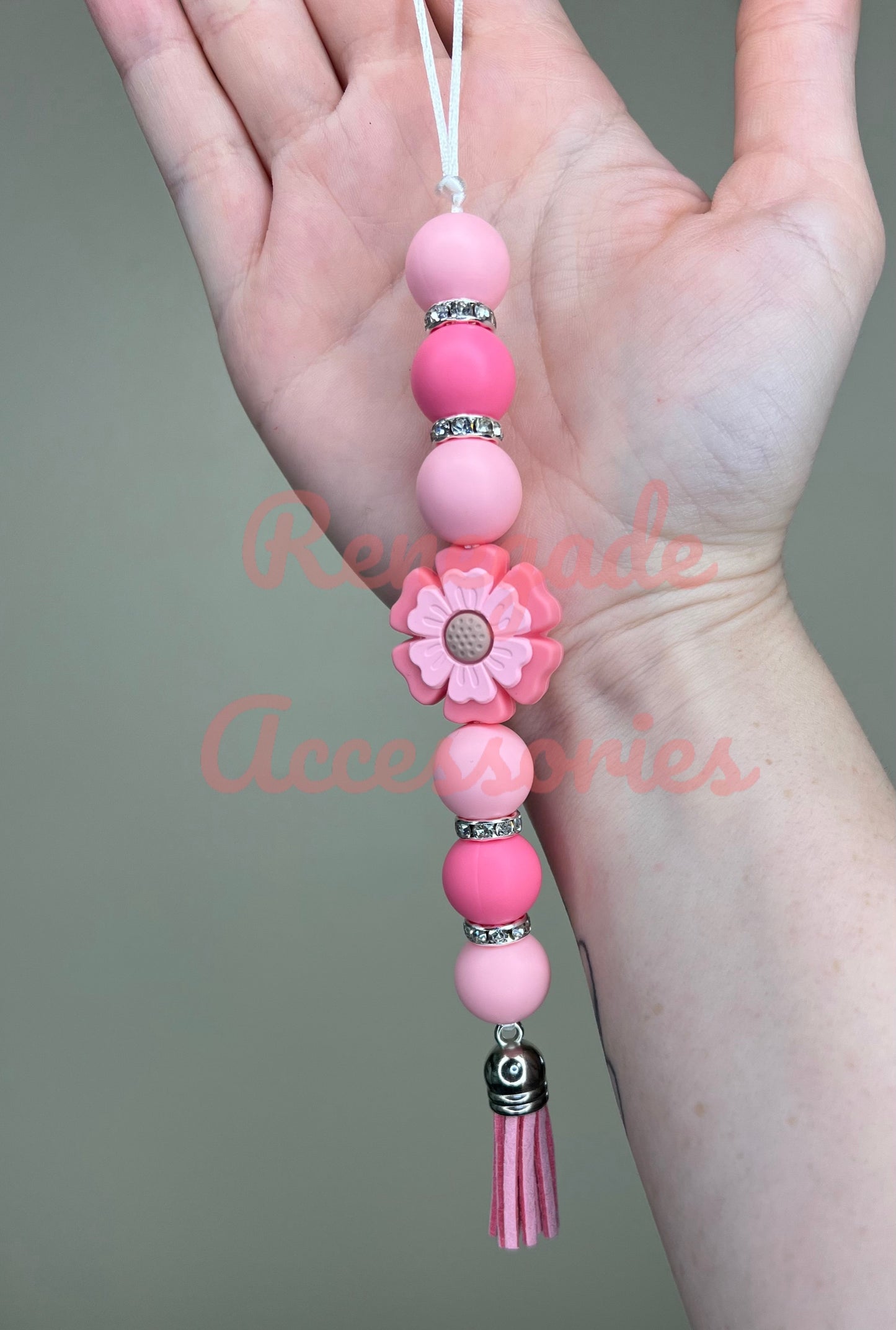 Silicone Charm - Enchanted Charms - Pink Flower