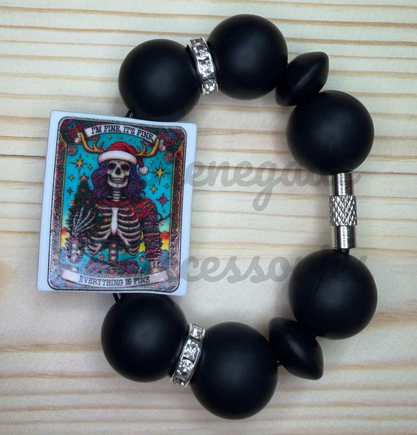 Silicone Charm - Everything Is Fine Tarot