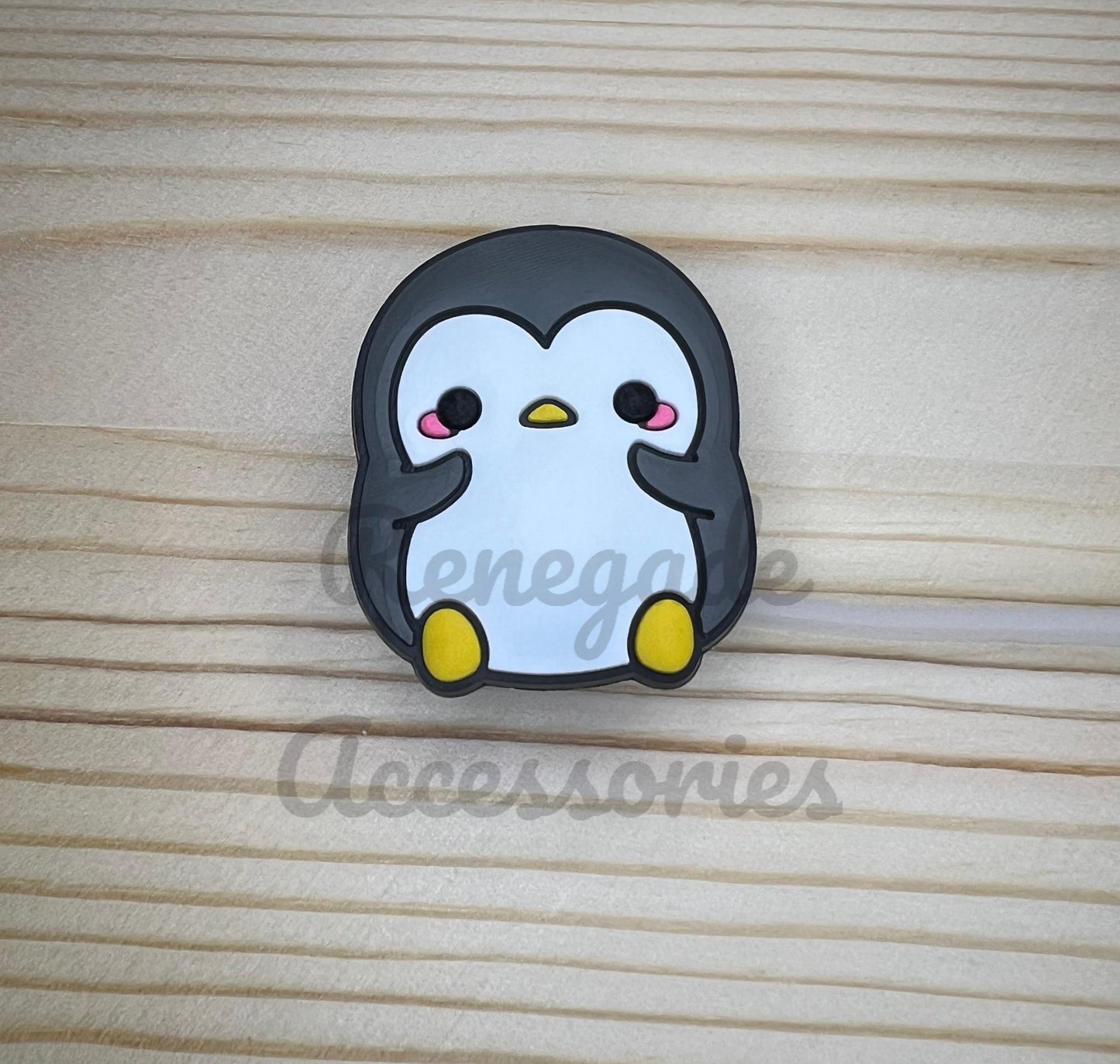 Straw Topper - Penguin