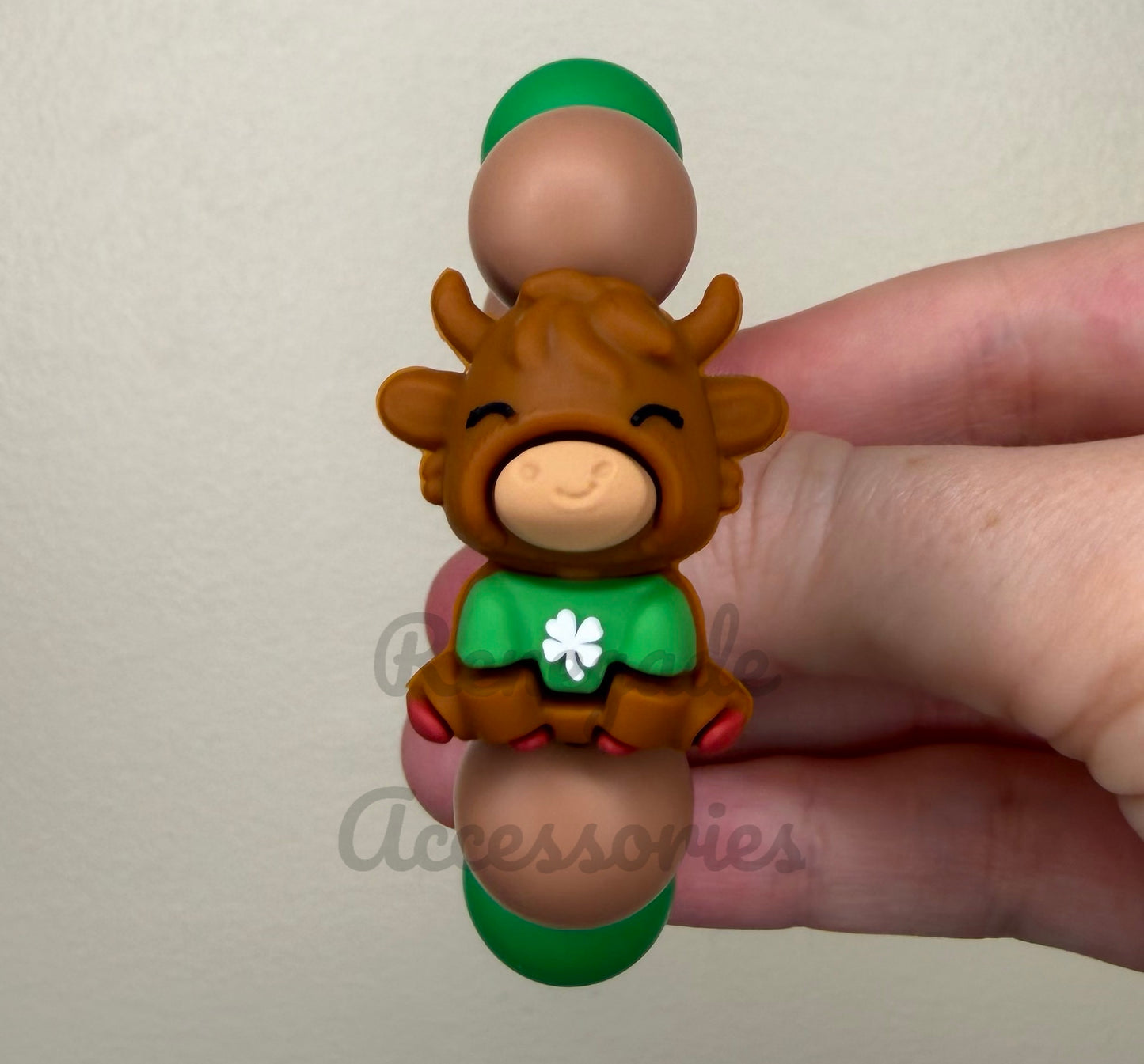 Silicone Charm - Lucky Cow
