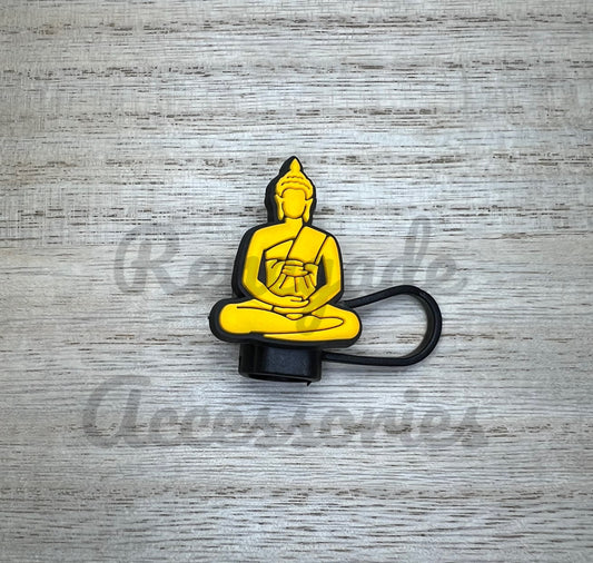 Straw Topper - Gold Buddha - Religion