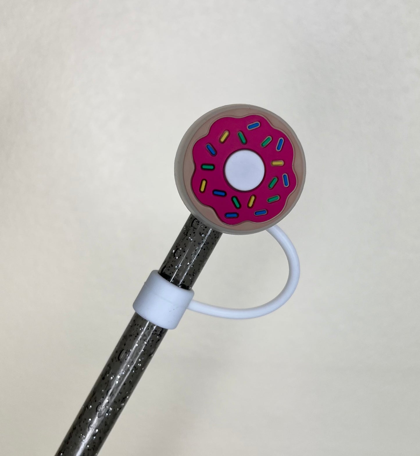 Straw Topper - PUSH LED - Donut - Food