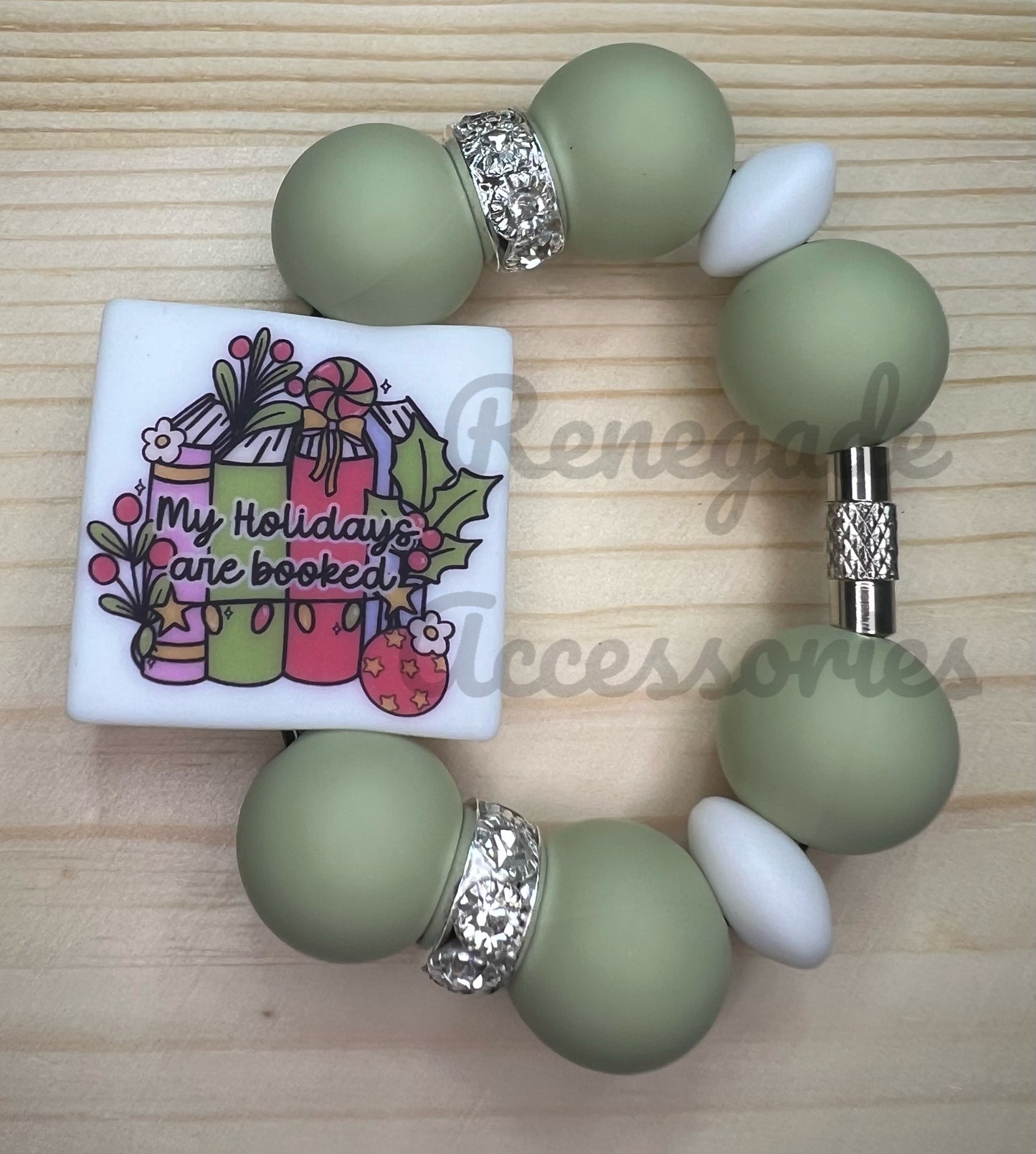 Silicone Charm - My Holidays Are Booked