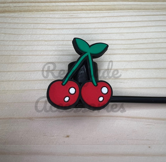 Straw Topper - Cherry