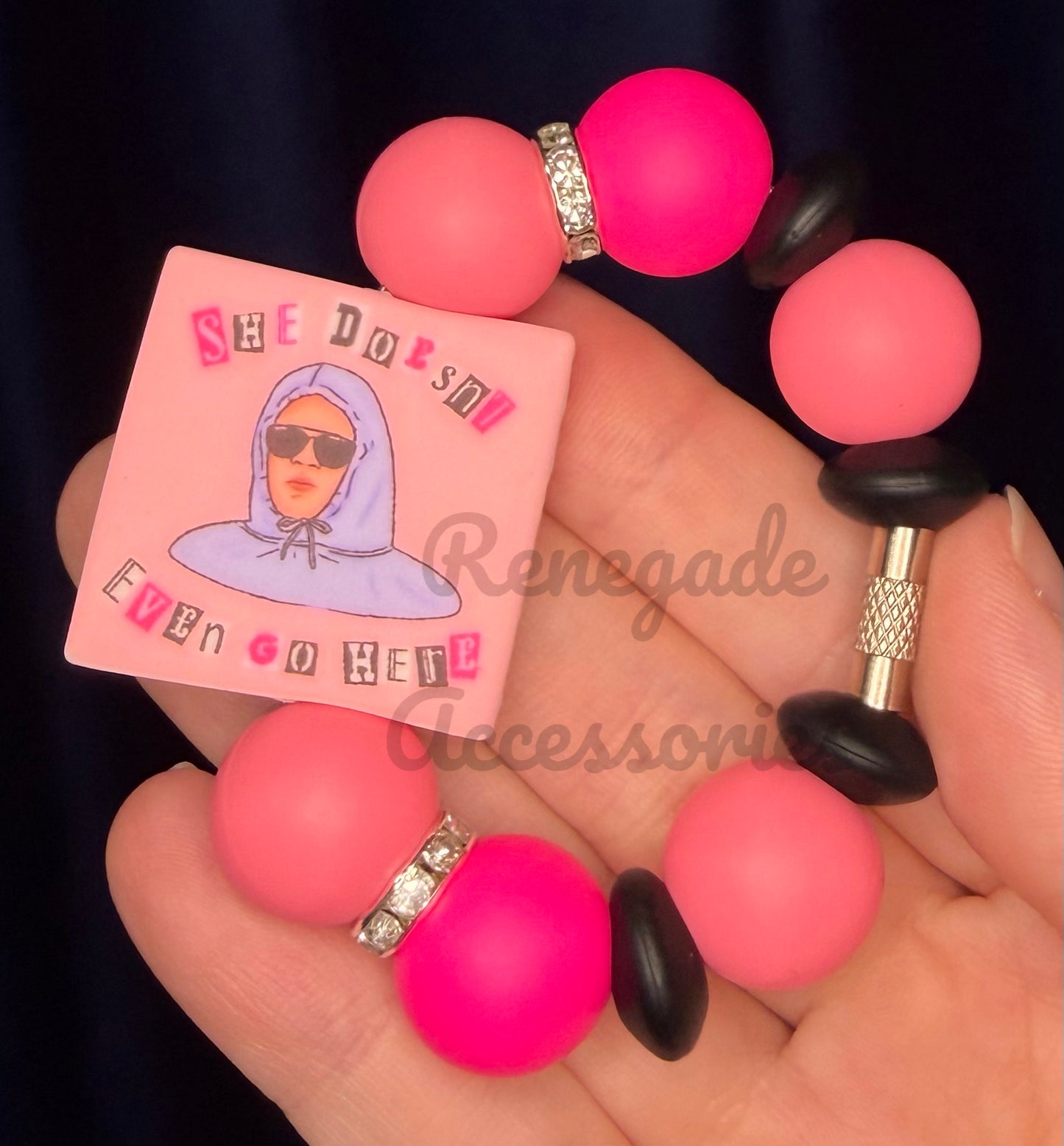 Silicone Charm - She Doesn’t Even Go Here - Mean Girls