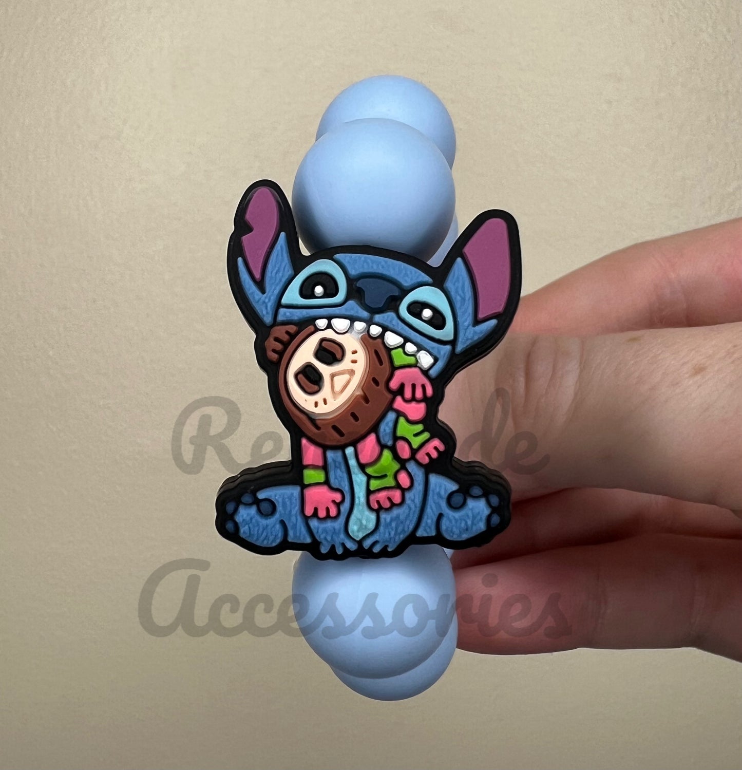Silicone Charm - Blue Alien