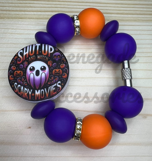 Silicone Charm - Shut Up & Watch Scary Movies