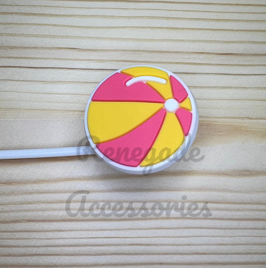 Straw Topper - Beach Ball
