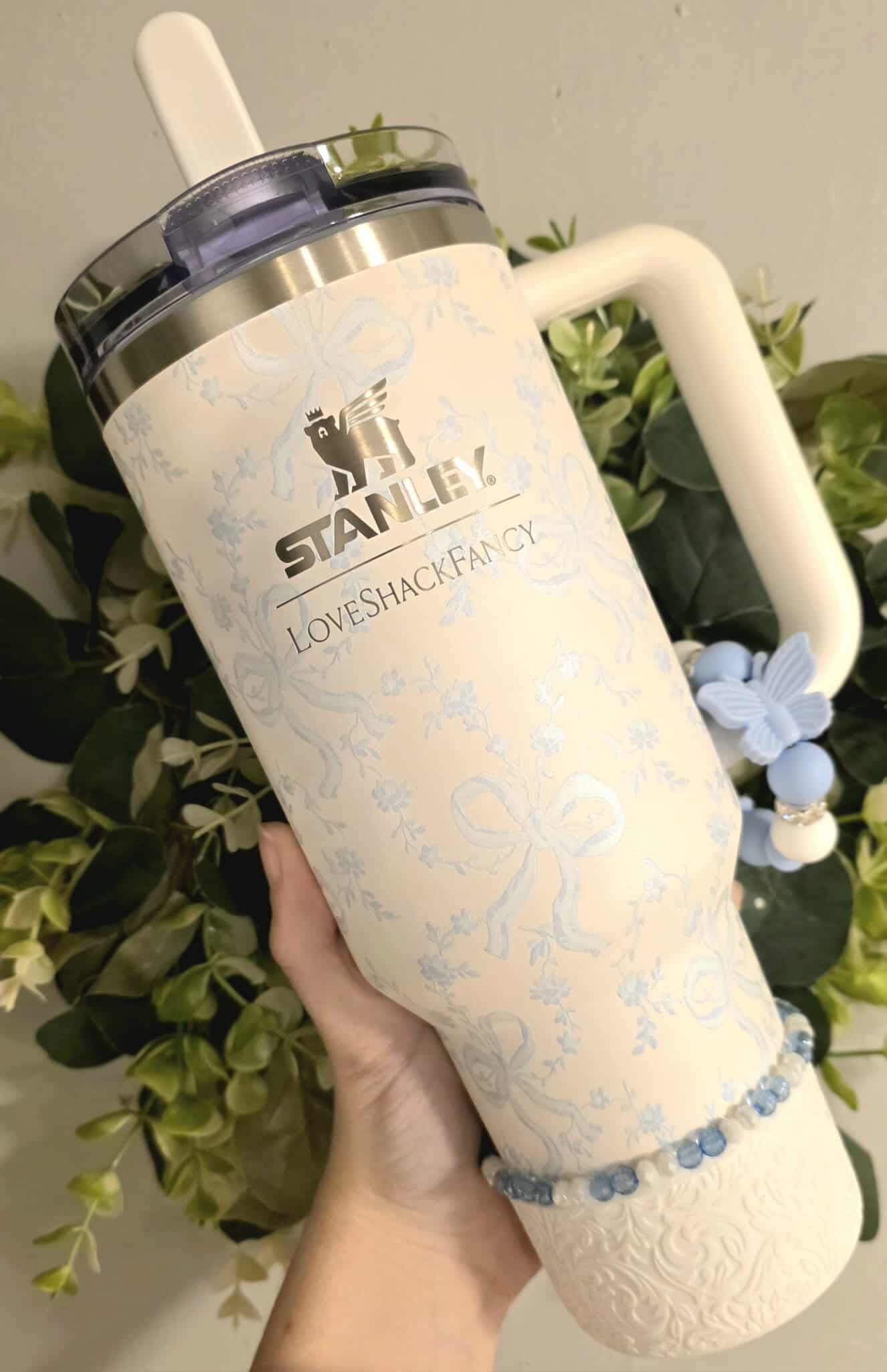 Bracelet Stack - Blue Butterfly - LSF Coquette Bow Winter Ice