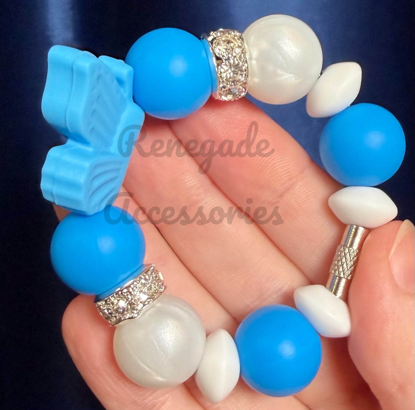 Silicone Charm - Blue Butterfly