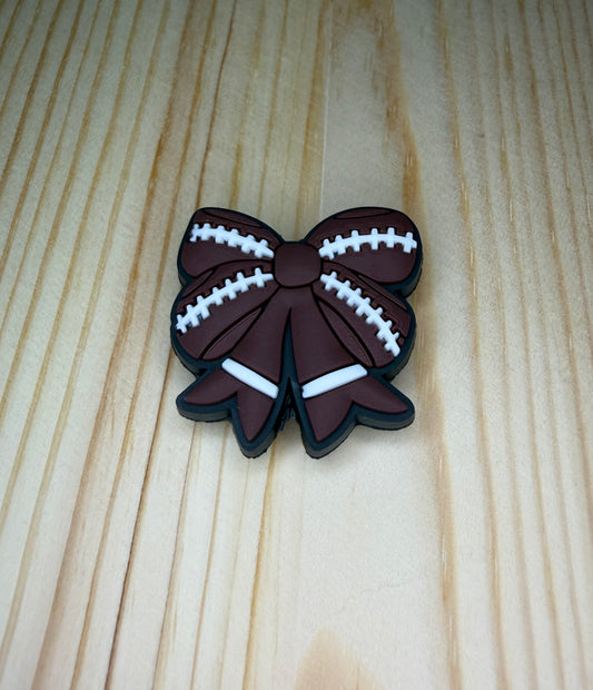 Focal Bead - Football Bow
