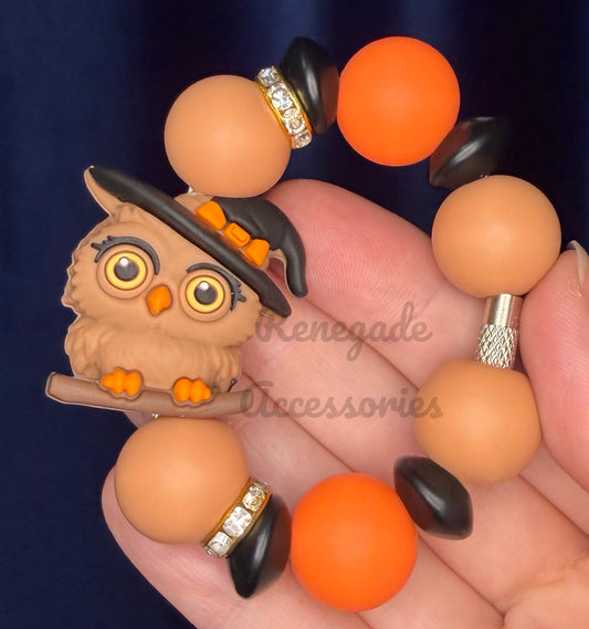 Silicone Charm - Witch Owl