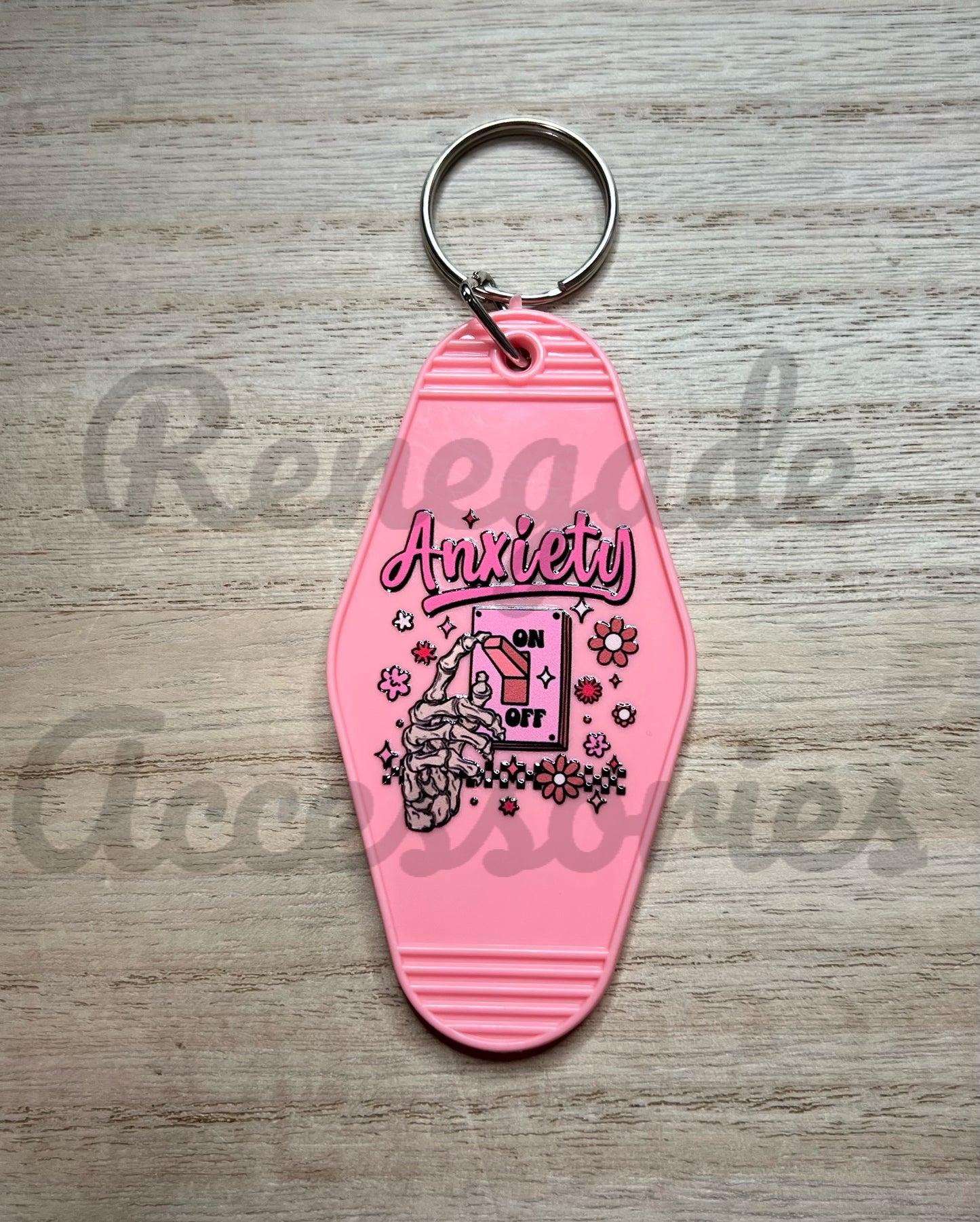 Keychain - Hotel Tag - Anxiety