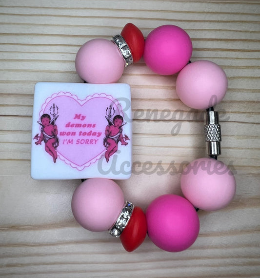 Silicone Charm - My Demons Won Today