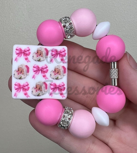 Silicone Charm - Santa Bows