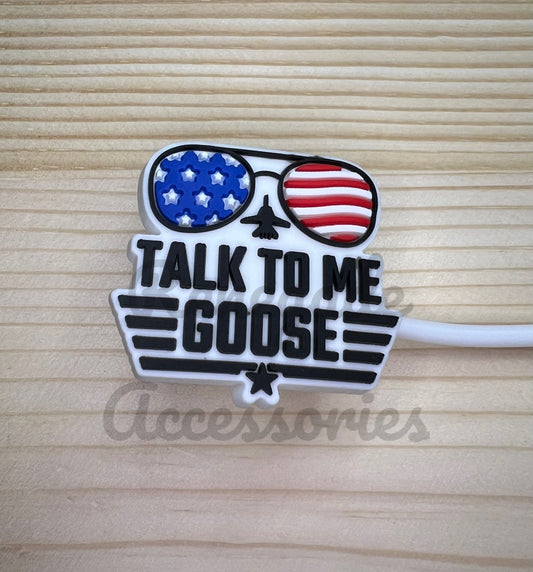 Straw Topper - Talk To Me Goose