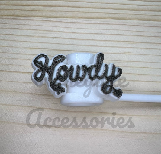 Straw Topper - Howdy