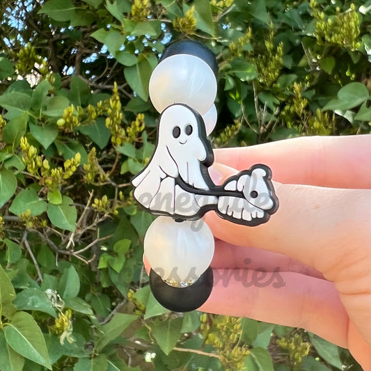 Silicone Charm - Ghost Walking Dog