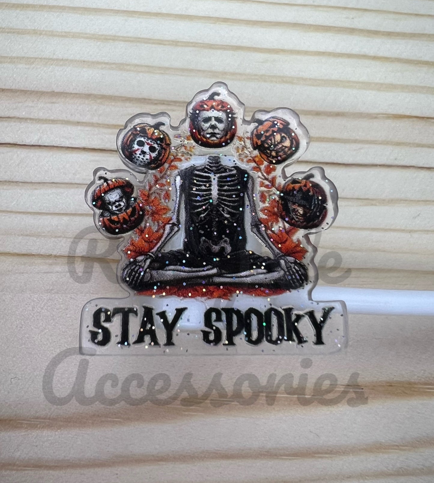 Straw Topper - Stay Spooky - Horror