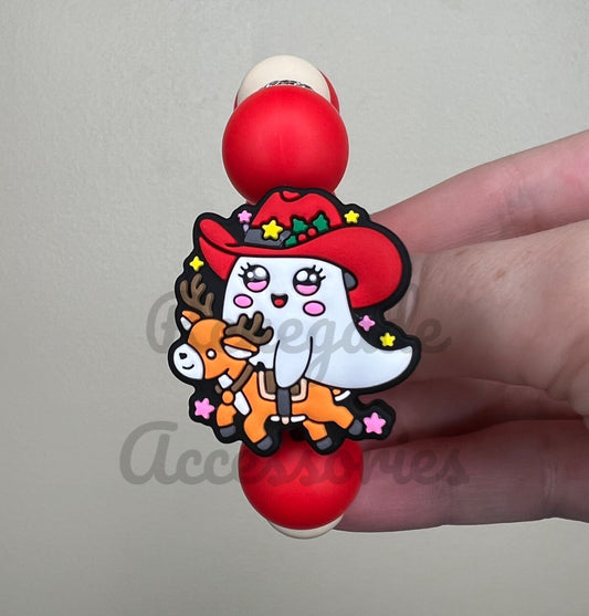Silicone Charm - Cowboy Ghost