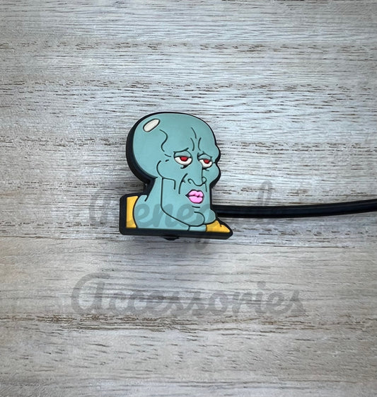 Straw Topper - Under Sea Character - Handsome Squid