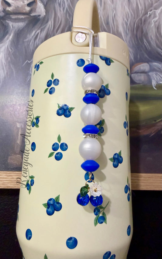 Silicone Charm - Enchanted Charms - Freshly Picked/Blueberry 🖤32 Oz Sport🖤(Shorter Version)