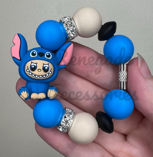 Silicone Charm - Bubu Blue Alien