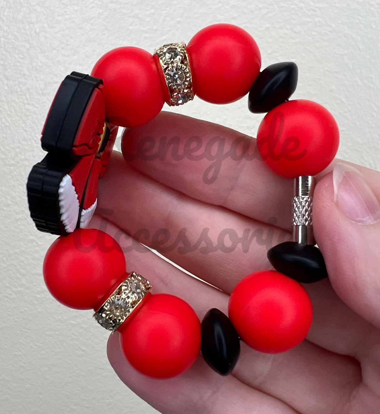 Silicone Charm - Christmas Bow