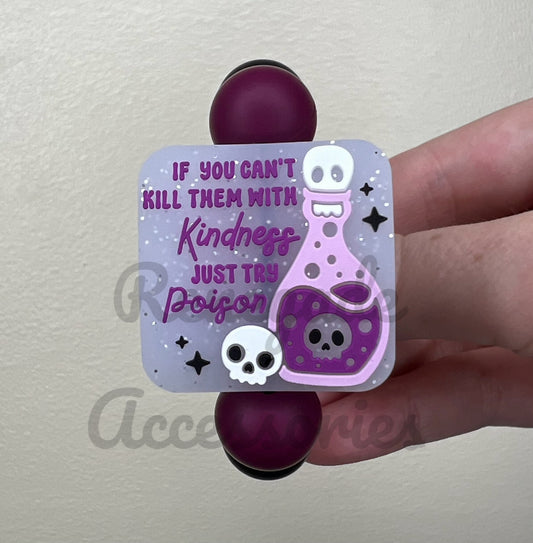 Silicone Charm - Just Try Poison - Ember