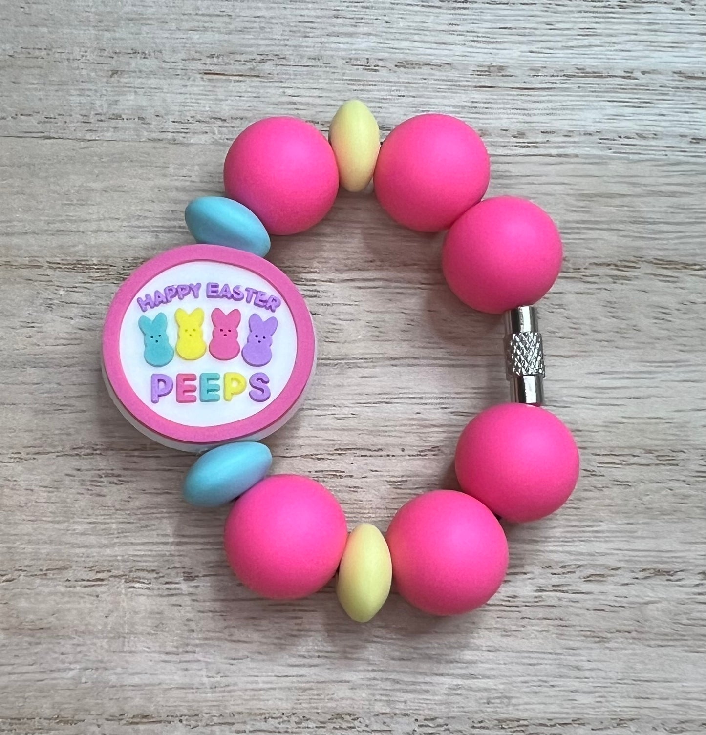 Silicone Charm - Happy Easter Peeps