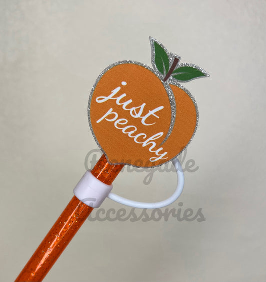 Straw Topper - Acrylic - Just Peachy