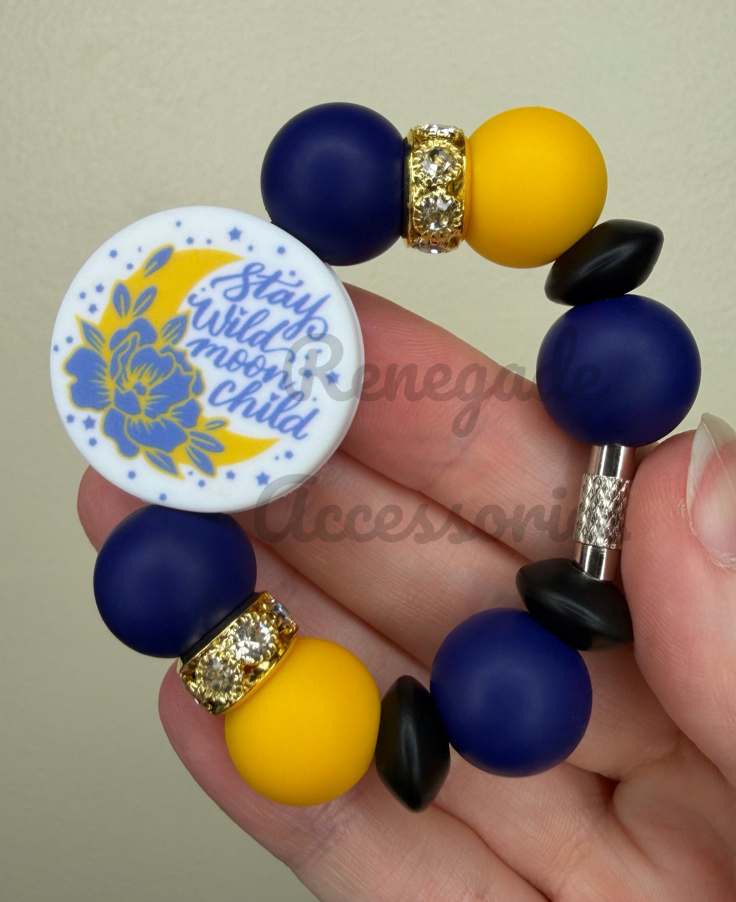 Silicone Charm - Stay Wild Moon Child