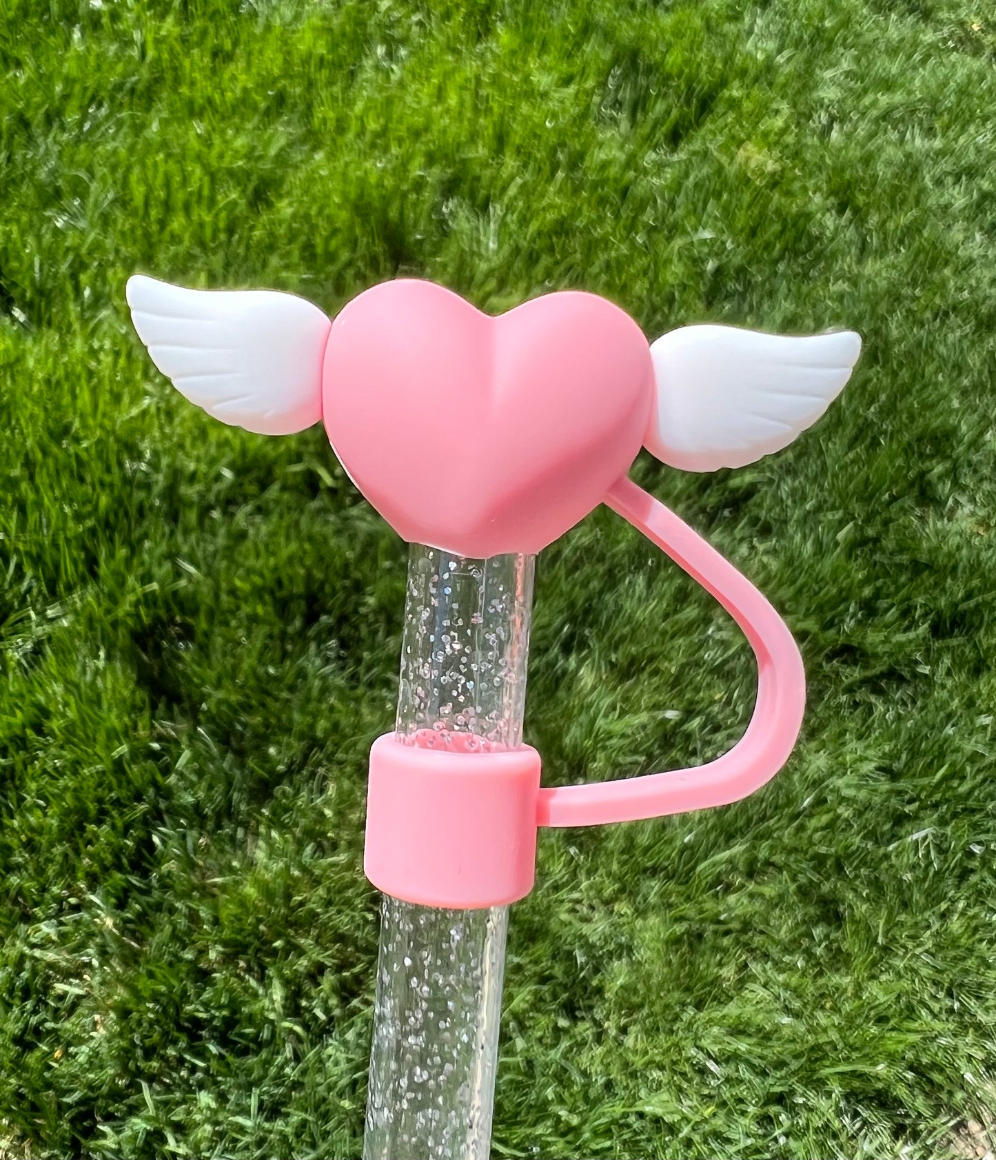 Straw Topper 3D - Heart Wings