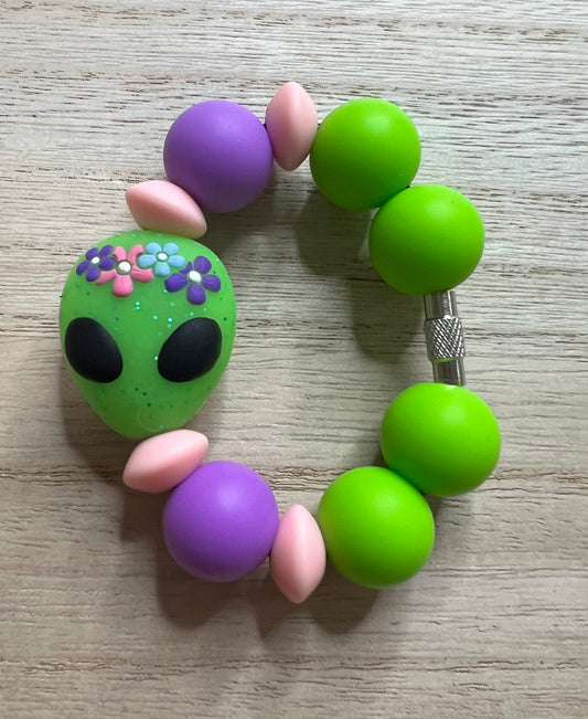 Silicone Charm - Flower Alien