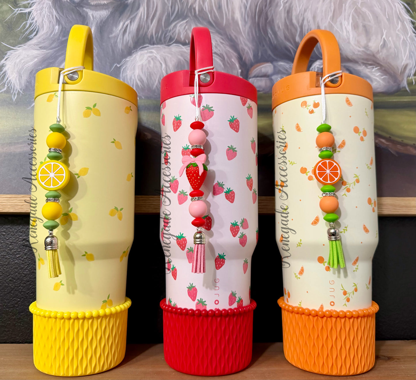 Silicone Charm - Enchanted Charms - Lemon - Main Squeeze  🖤32 Oz Sport🖤