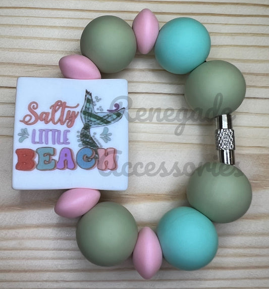 Silicone Charm - Salty Little Beach Mermaid